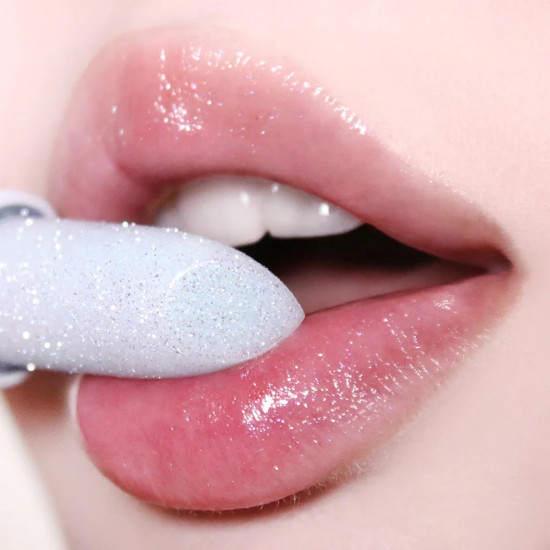 UNLEASHIA Glacier Vegan Lip Balm Blue Lagoon – веган балсам за устни с блясък